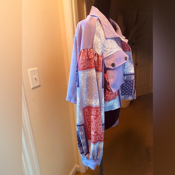 Purple patchwork jacket - Picture 3 of 5